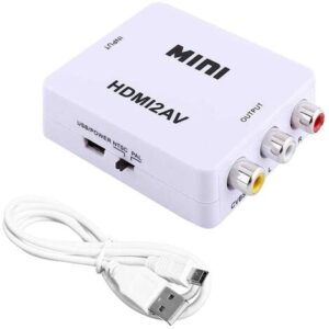 Adattatore Convertitore Mini Video da HDMI a AV RCA Interfaccia HDMI2 DMI2AV