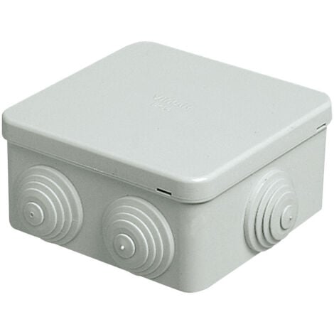 Scatola di derivazione da esterno Vimar quadrata passacavi IP44 V55003