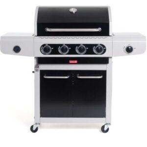 barbecue a gas barbercook “siesta 412” con fornello laterale 4 bruciatori