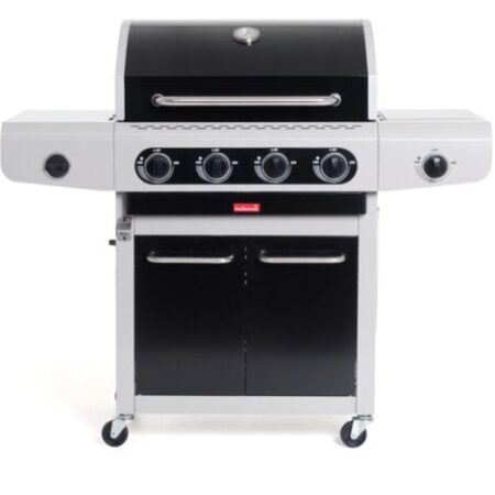 barbecue a gas barbercook "siesta 412" con fornello laterale 4 bruciatori