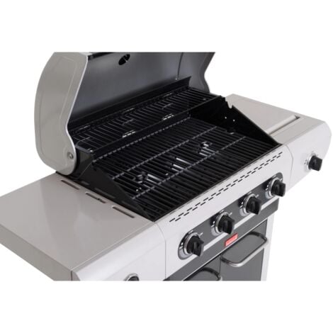 barbecue a gas barbercook "siesta 412" con fornello laterale 4 bruciatori