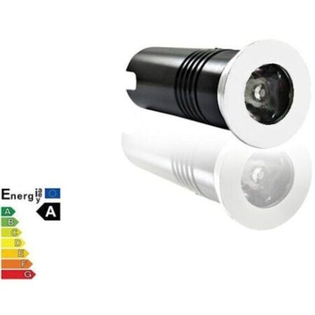 FARETTO BIANCO A LUCE BIANCA LED 3W SEGNAPASSI CALPESTABILE ESTERNO INTERNO