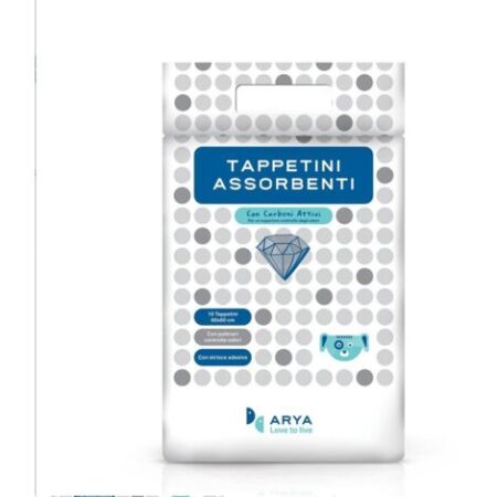 Arya Tappetini Assorbenti Con Carboni Attivi 60x90 40pz