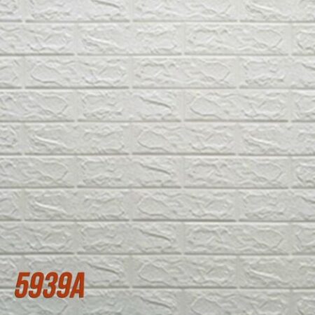 Pannelli 3D Autoadesivi in PE 70X70cm Mattoni o Legno Resistenti, isolanti, idrorepellenti, economici-MATTONI BIANCHI 5939A