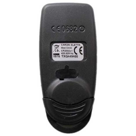 Trasmettitore 4 canali 433MHz rolling code automazione cancelli serie S449 CARDIN TXQ449400