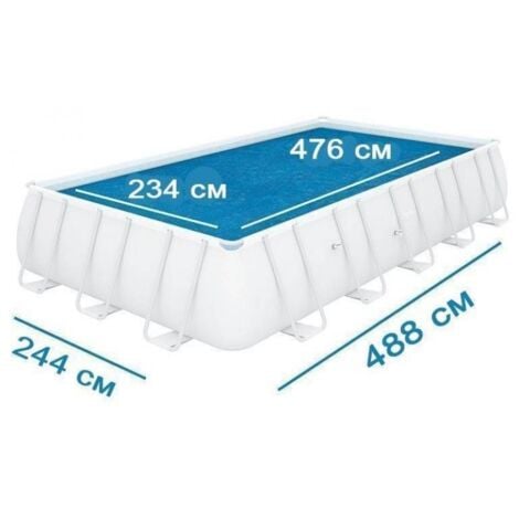 Intex COPRIPISCINA TERMICO RETTANGOLARE FRAME  cm. 488x244 IDROWEB