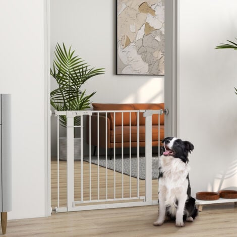 PawHut Cancelletto di Sicurezza per Cani con Fissaggio a Pressione