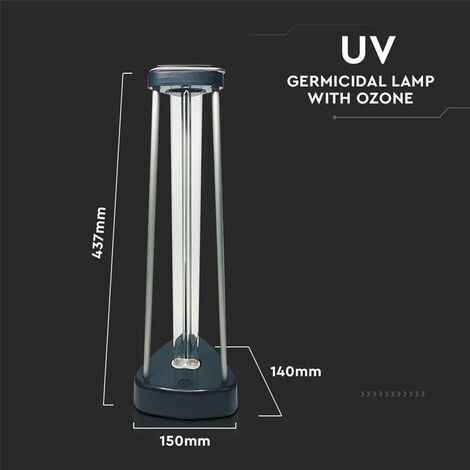 LAMPADA GERMICIDA UV-C 38W CON OZONO PER 60M2