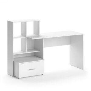 Scrivania Lorio, Bianco, 149.2 x 49.8 cm, Vicco