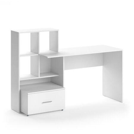 Scrivania Lorio, Bianco, 149.2 x 49.8 cm, Vicco
