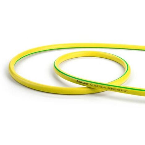 TUBO 5/8" POLLICE ACQUA IRRIGAZIONE PER GIARDINO PLAY 3 STRATI GIALLO 50 METRI
