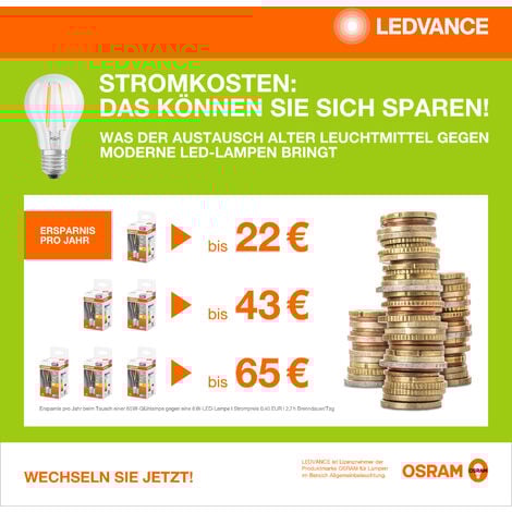 OSRAM OSRAM DULUX F LED EM & AC MAINS / Tubo LED: 2G10, Lunghezza: 222 mm, 20 W, 36 W sostituzione per, opaco, Cool White, 4000 K