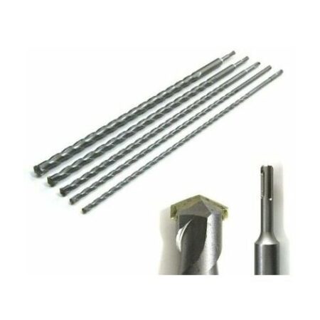 PUNTE PER TRAPANO DEMOLITORE MARTELLO 5 PZ 600 MM ATTACCO SDS PLUS 60 CM TUV