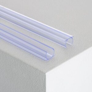 Profilo in PVC 1m per Striscia LED Neon Circolare Flessibile 360 Monocolore Trasparente