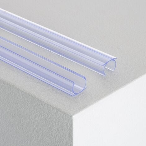 Profilo in PVC 1m per Striscia LED Neon Circolare Flessibile 360 Monocolore Trasparente