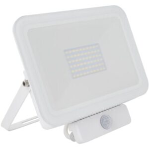 Proiettore LED 50W 120lm/W IP65 Slim con Sensore di Movimento PIR 4500K Bianco Naturale