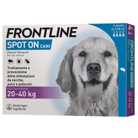Frontline Spot-On 20-40 Kg Cani Grandi 3+1 Pipette