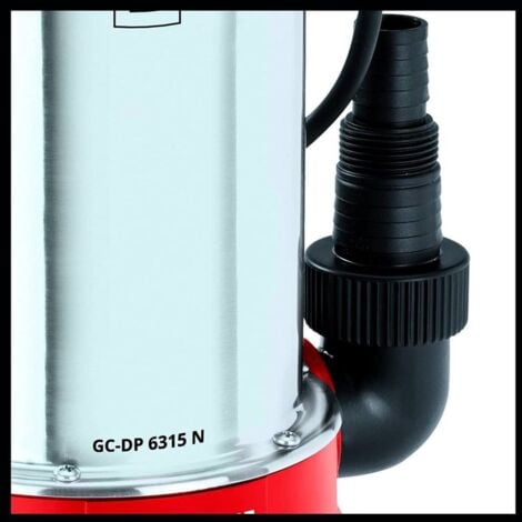 Einhell italia elettropompa di drenaggio ad immersione per acque scure gh-dp 6315n 4170491