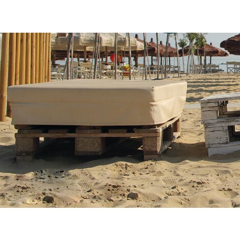 Cuscino per Pallet 120x80cm in Tessuto Pomodone Grigio Scuro