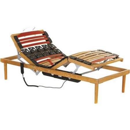 Rete ATP Motorizzata a Doghe 80x190 cm in Faggio Naturale 38 mm Dormidea Crio