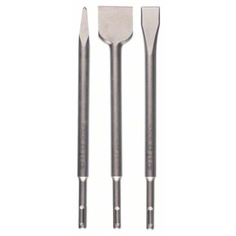 Bosch Accessories 2607019457 Promoline Kit scalpelli 3 parti Lunghezza totale 250 mm SDS-Plus 1 KIT