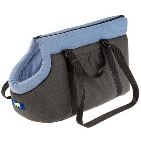 Ferplast BORSELLO  Borsa trasportino per cani e gatti . Variante 40 - Misure: 35 x 20 x h 20 cm - Azzurro