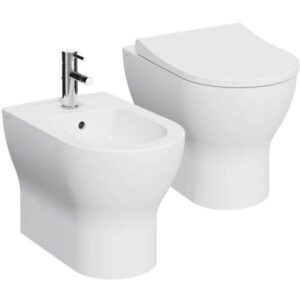 Sanitari Mia Round filo muro di Vitra con wc rimless