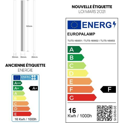 Tubo LED 16W 6000K Luce fredda. Kit T5 LED tubo LED + staffa + accessori per l'installazione. Driver integrato
