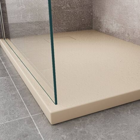 Piatto doccia tortora effetto pietra rettangolare mod. Strong 80x140 cm