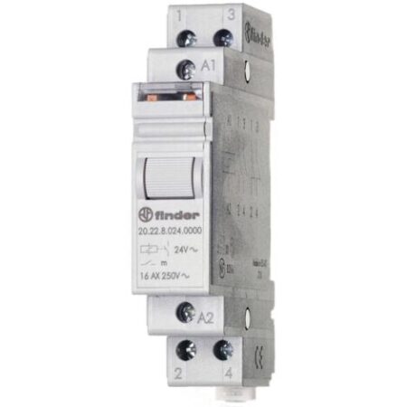Relè a impulso Guida DIN Finder 20.22.9.012.4000 2 NA 12 V/DC 16 A 4000 VA 1 pz.