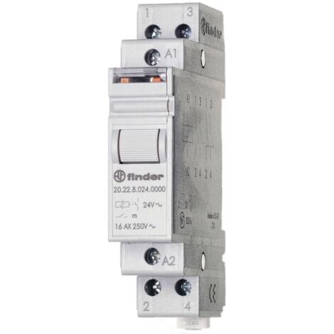 Relè a impulso Guida DIN Finder 20.22.9.012.4000 2 NA 12 V/DC 16 A 4000 VA 1 pz.