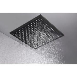 Diffusore di doccia quadrato nero 41×41 [IMEX®]