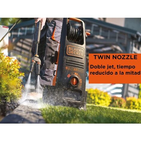 Idropulitrice ad Alta Pressione BLACK+DECKER BXPW2500DTS  (2500W,Pressione 150 bar, Portata 810l/h) con Doppia Pompa