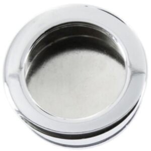 NICCHIE TONDE X ANTINE SCORRIMENTO MM.40 OTTONE CROMO LUCIDO. Prezzo per 1 pezzo.