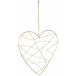 PENDAGLIO LINEE CUORE ORO