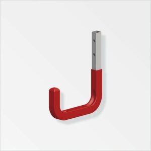 GANCIO ACCIAIO GOMMA ROSSO 250 MM