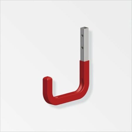 GANCIO ACCIAIO GOMMA ROSSO 250 MM