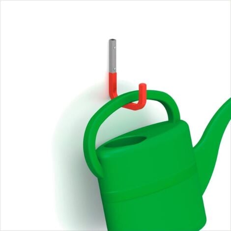 GANCIO ACCIAIO GOMMA ROSSO 250 MM