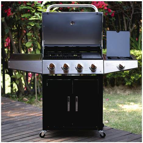 Barbecue a gas "Party 5" - 5 Piastre di cui 1 laterale - 15.2 kW