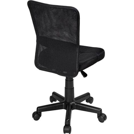 Sedia Scrivania Ufficio Cameretta Girevole Tessuto Rete Altezza Regolabile Nero