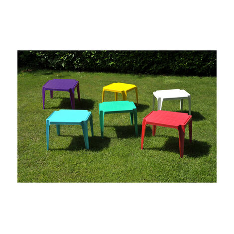 Tavolo Resina Baby Bianco 55X50 Progarden