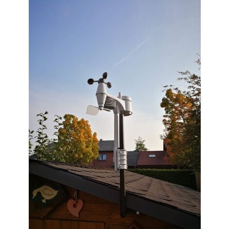 BRESSER 5-in-1 Centro meteo professionale con display di 256 colori nero