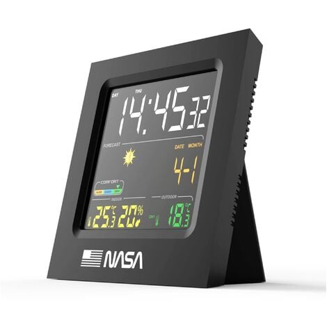 Nasa Stazione meteorologica WS300 con cavo USB - Nero