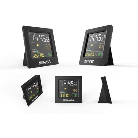 Nasa Stazione meteorologica WS300 con cavo USB - Nero