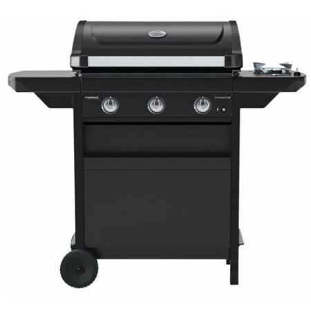 Camping Gaz Barbecue a Gas Compact 3 LS 3 Bruciatori + Fornello Laterale Dimensione Griglia 61 x 35 cm