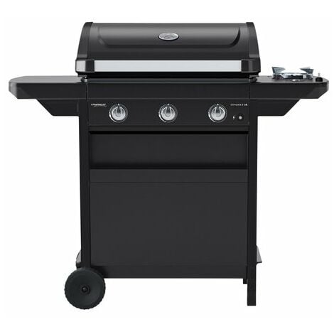 Camping Gaz Barbecue a Gas Compact 3 LS 3 Bruciatori + Fornello Laterale Dimensione Griglia 61 x 35 cm