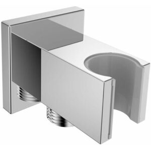 kielle Accessori – Presa d’acqua a parete con supporto doccetta, cromo 20901010