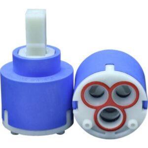 480036 Schläfer  Cartuccia Rubinetto Miscelatore 40mm, Cartuccia di Ricambio in Ceramica con 2 Piedini, Per Rubinetti Miscelatori Monocomando di Cucina, Bagno, Doccia e Vasca