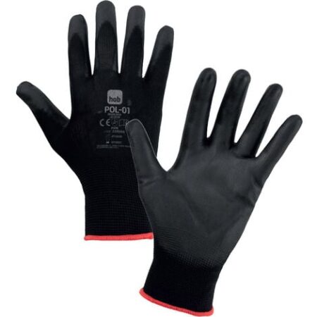 Guanti hob poliestere/poliuretano nero tg. 10
