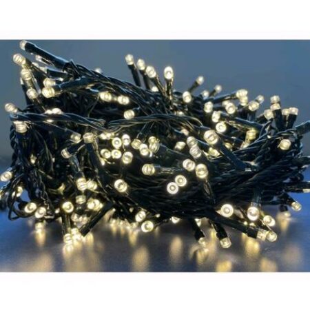 Serie Luci Natale 480 Led Luce Calda Giochi Luce Filo 26 mt Uso Esterno D1992